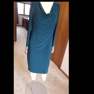 Teal cocktail dress